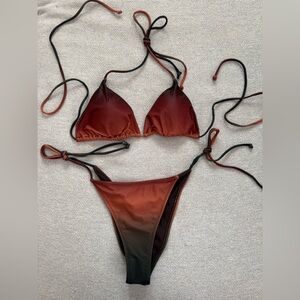 White Fox Boutique Desert Ombré Bikini Set